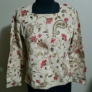 Alfred Dunnar Paisley and Floral lightweight sweat